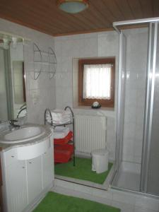 Koupelna v ubytování Ferienhaus Schwarzenbacher