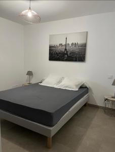 Posteľ alebo postele v izbe v ubytovaní appartement F2 PORTICCIO Proche plage