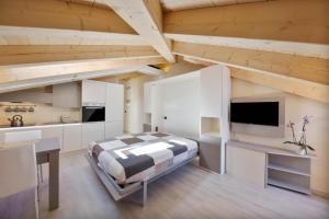 TV a/nebo společenská místnost v ubytování CASA PARE' B&B