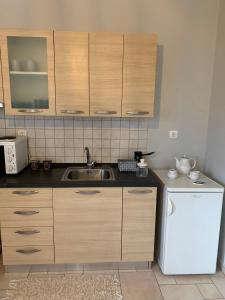 Kuchyň nebo kuchyňský kout v ubytování hommie apartment