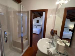 Vannituba majutusasutuses Country House Art and Garden