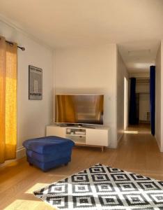 Posteľ alebo postele v izbe v ubytovaní Charmant Appartement Pop - Arty