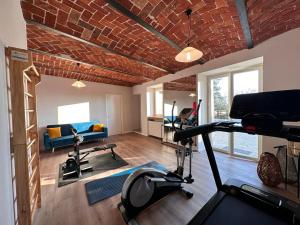 Fitness centrum a/nebo fitness zařízení v ubytování Dimora Roè