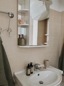 Et badeværelse på Rauna Apartment NR 8