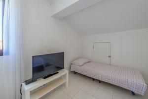 TV a/nebo společenská místnost v ubytování Apartments Iskra