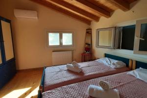 A bed or beds in a room at Napoleon's family country house