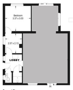 a floor plan of a house at The Guest Suite, Buttsfield Lane. in East Hoathly