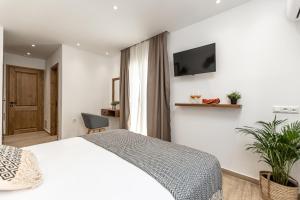 Galazia Boutique Apartments的电视和/或娱乐中心