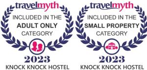 Certifikát, hodnocení, plakát nebo jiný dokument vystavený v ubytování Knock Knock Hostel