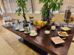 Comida no hotel ou em algum lugar perto