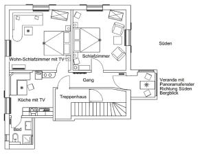Půdorys ubytování Ferienwohnung Nöß + 5 fotografií