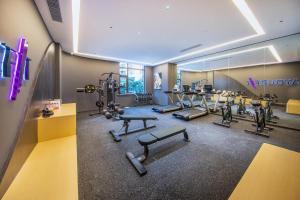 Fitnesscenter och/eller fitnessfaciliteter på Atour Hotel Chongqing Jiangbei International Airport Huixing Light Rail Station