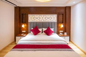 Voodi või voodid majutusasutuse Hotel Ama-La, Thamel, Kathmandu toas