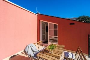 Das Gebäude in dem sich die Ferienwohnung befindet