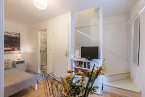 TV a/nebo společenská místnost v ubytování Apartment Stella
