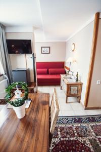 Istumisnurk majutusasutuses Šumava Inn