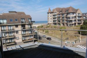 a view of some apartment buildings from a balcony at Westhoek Apartments in De Panne