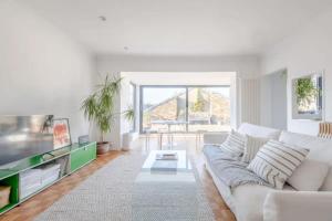 Zona de estar de Peaceful 2 Bedroom Flat with Roof Terrace - Hackney