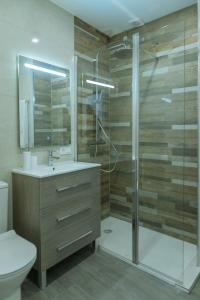 A bathroom at A&M CAVA
