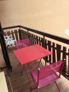 Balkón alebo terasa v ubytovaní Charmant studio avec terrasse et garage fermé