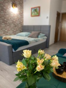 Łóżko lub łóżka w pokoju w obiekcie Hotel Restauracja U Guta