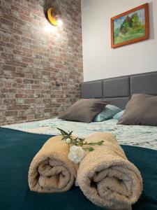 Łóżko lub łóżka w pokoju w obiekcie Hotel Restauracja U Guta