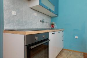 Kuchyň nebo kuchyňský kout v ubytování Apartment Zdravka