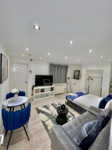 Μια τηλεόραση ή/και κέντρο ψυχαγωγίας στο Stylish Cosy Studio Apartment