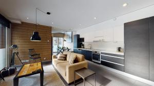 Kuchyň nebo kuchyňský kout v ubytování Sandy Kelt - Irish House Apartments