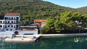a house next to a body of water at Pansion Alen - Dugi otok in Luka