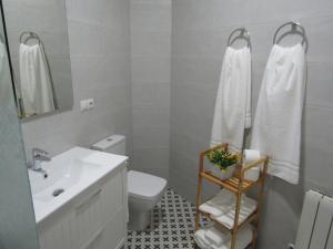 a bathroom with a toilet and a sink at VTAR San Francisco 2º in Baeza +10 photos