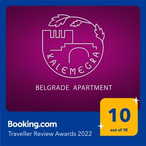 um logótipo para o programa de apartamentos de graduação de Belzebu em Kalemegra em Belgrado