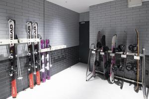 Fitness centrum a/nebo fitness zařízení v ubytování ALPHABED INN 小樽駅前