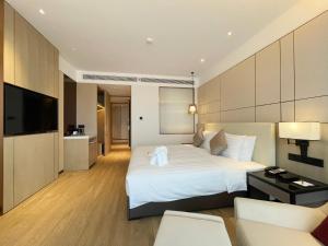 TV a/nebo společenská místnost v ubytování Kew Green Hotel Hongqiao Shanghai