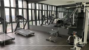 Fitness centrum a/nebo fitness zařízení v ubytování Sri Murni Homestay Aurora Place Bukit Jalil