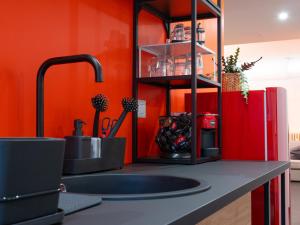 A kitchen or kitchenette at Blocco Sauli