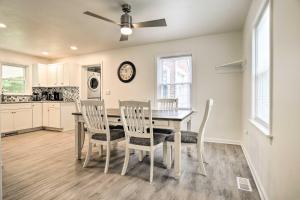 a kitchen and dining room with a table and chairs at Pennsylvania Vacation Rental Close to Hiking in York