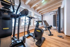 Posilňovňa alebo fitness centrum v ubytovaní Schönblick Appartements