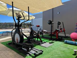Fitness centrum a/nebo fitness zařízení v ubytování VILLA IRIFAY