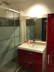 Koupelna v ubytování Appartement - Lac du Ponant