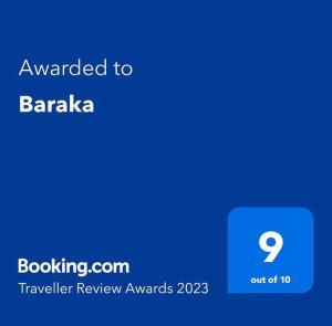 Certifikát, hodnocení, plakát nebo jiný dokument vystavený v ubytování Baràka - Bungalow sulla spiaggia