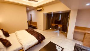 Hotel Amar Palace的休息区