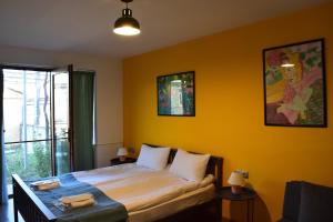 Rúm í herbergi á Hestia - Hotel, Wine and View