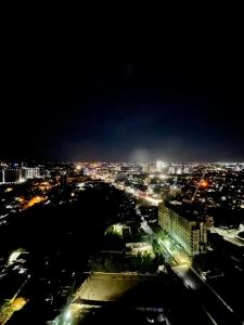 a view of a city at night with lights at Cozy on the 28th! IT Park Cebu City in Cebu City