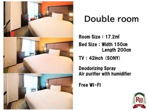 Postel nebo postele na pokoji v ubytování Richmond Hotel Namba Daikokucho