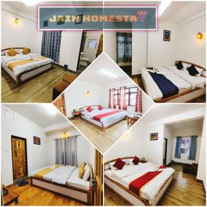 Postel nebo postele na pokoji v ubytování Jain Homestay