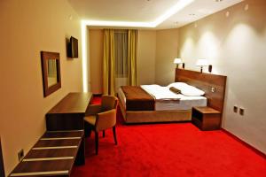 Hotel Bavka房間的床