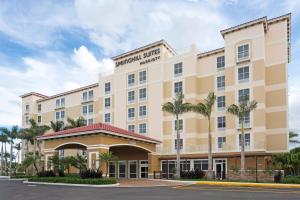 una representación de la parte delantera de un hotel en SpringHill Suites by Marriott Fort Lauderdale Miramar, en Miramar