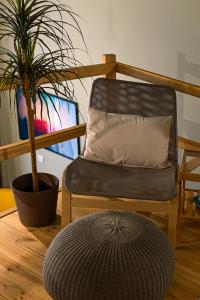 A seating area at La Bella - Entire Apartment near Gozsdu udvar