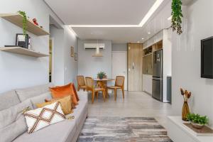 Гостиная зона в Requinte Floripa - Apartamento - Design Moderno